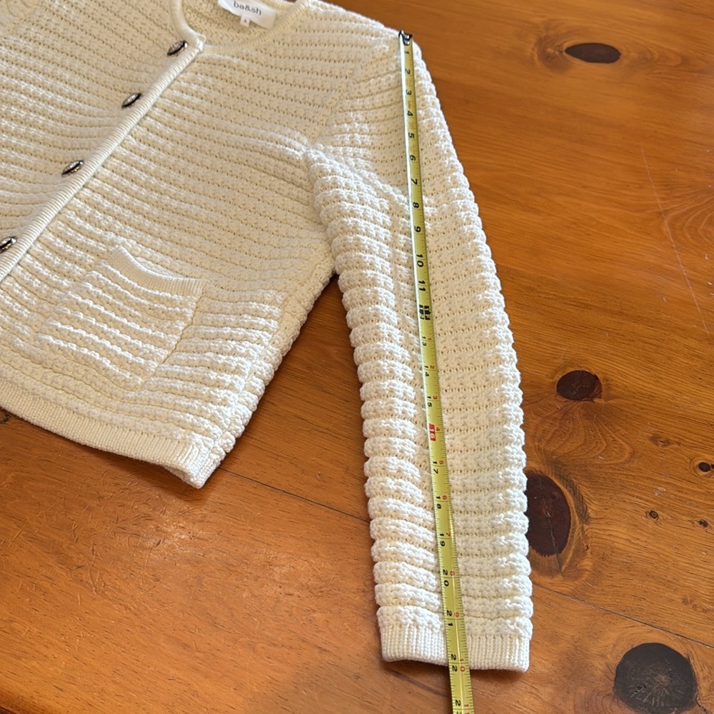 ba&sh Ivory Button-Up Cardigan - Picture 12 of 16